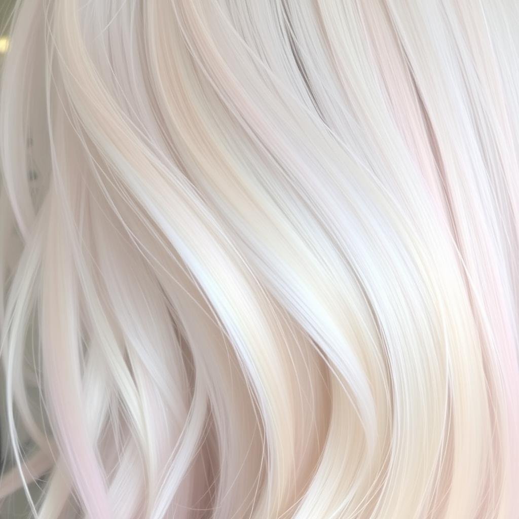 Platinum hair with pastel peekaboo highlights Platinum hair with pastel peekaboo highlights