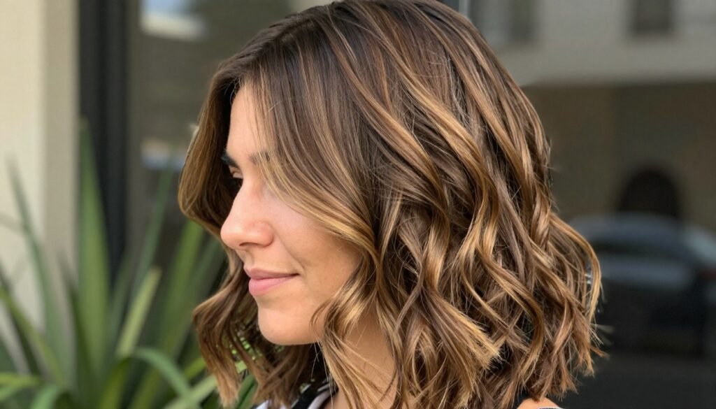 Brown hair with golden brown highlights brown hair balayage