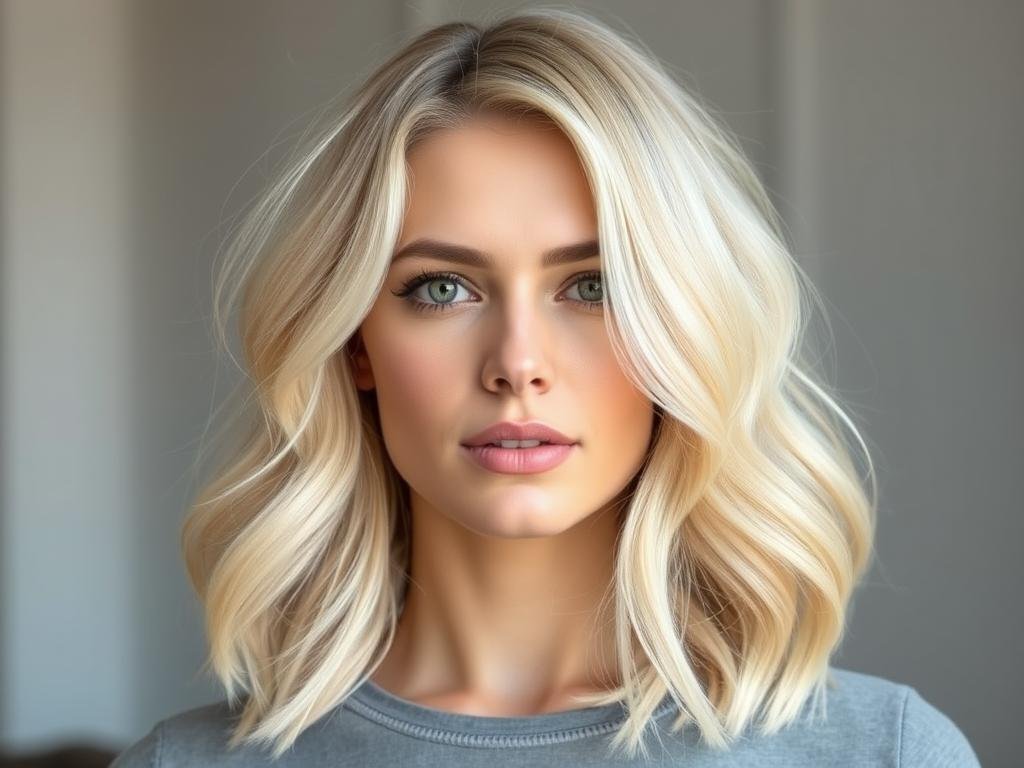 Buttercream blonde hair showing soft, creamy tones perfect for spring