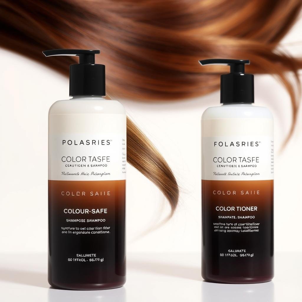 Color-safe shampoo and conditioner for ombre hair maintenance