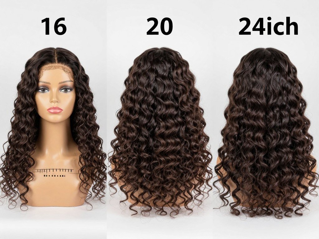 Comparison of different lengths of curly weave hair for half up half down styles Comparison of different lengths of curly weave hair for half up half down styles