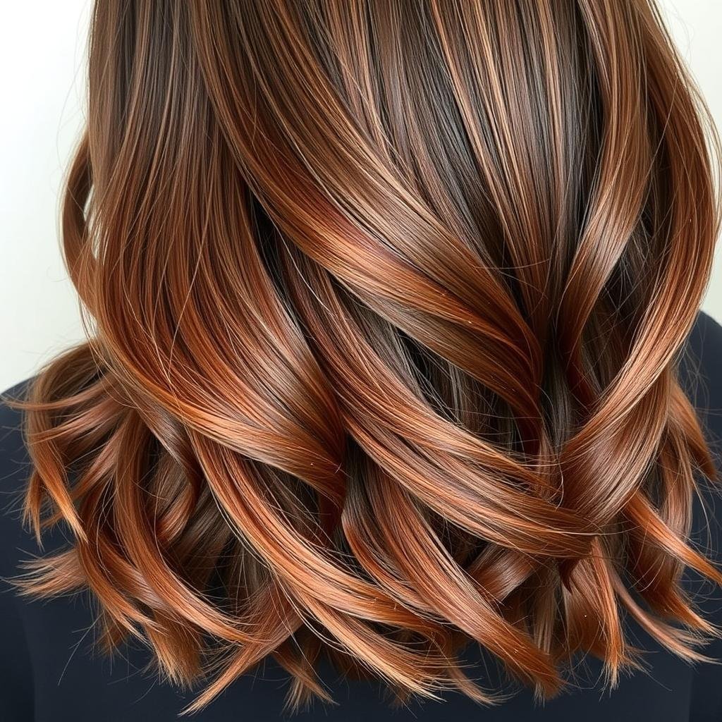 Dark cowboy copper hair with subtle highlights Dark cowboy copper hair with subtle highlights