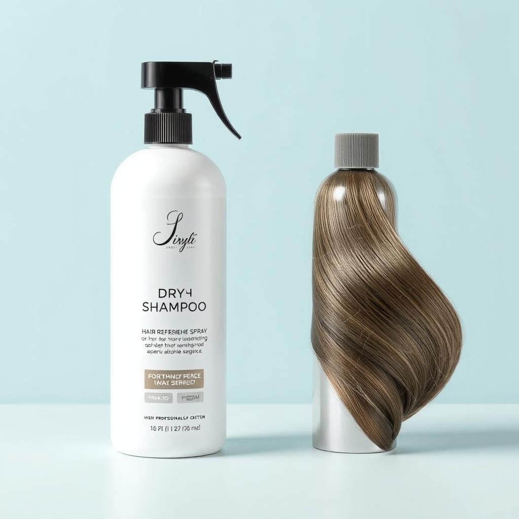 Dry shampoo and hair refresher spray for thick hair
