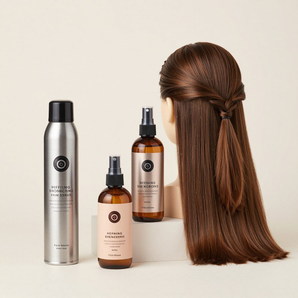 Finishing products for half up half down slick back Finishing products for half up half down slick back