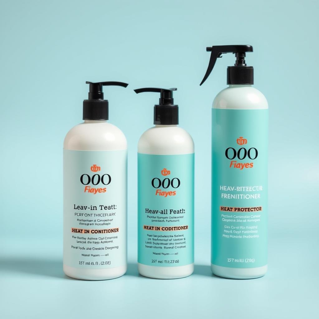 Leave-in conditioner and heat protectant for thick hair