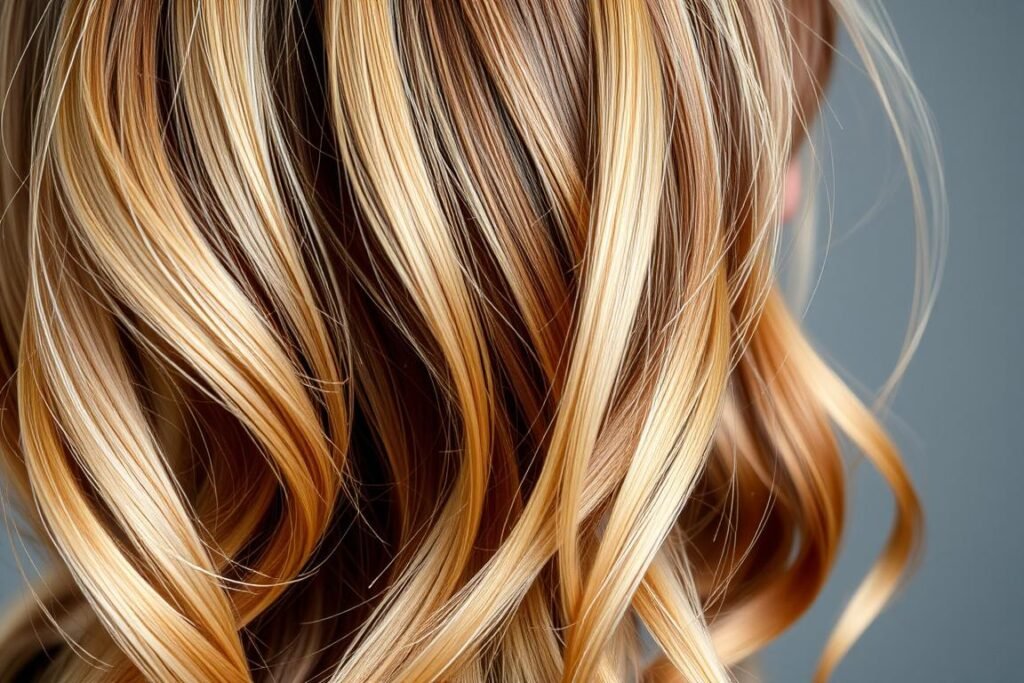 Ombre hair styled in loose waves showing color dimension Ombre hair styled in loose waves showing color dimension