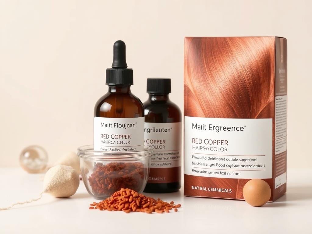 Semi-permanent red copper hair color with minimal chemicals Semi-permanent red copper hair color with minimal chemicals
