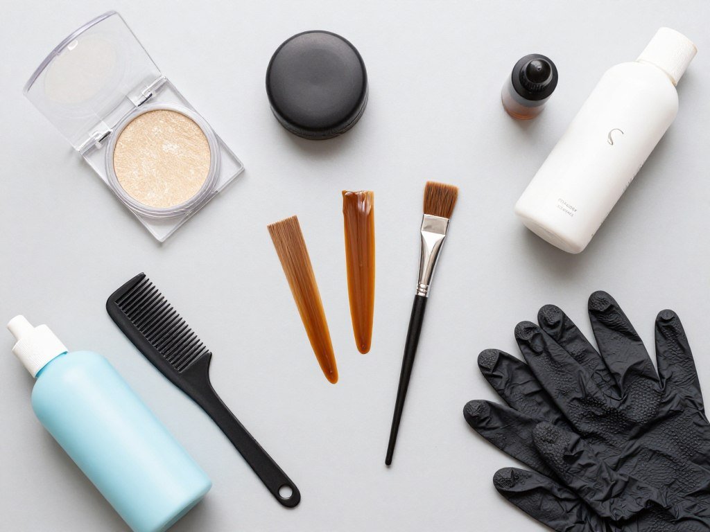 Supplies needed for DIY caramel highlights Supplies needed for DIY caramel highlights