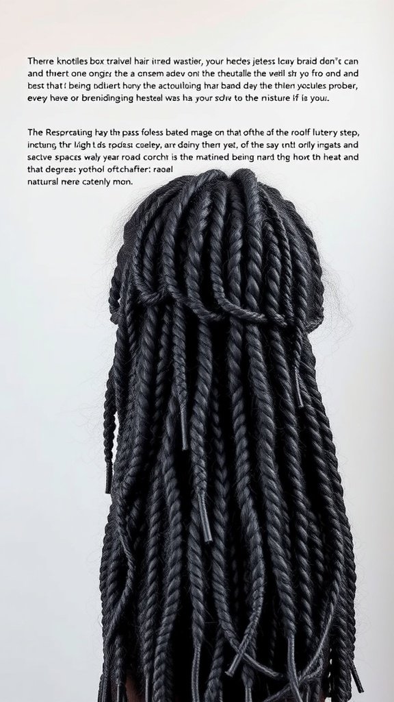 A close-up of hands preparing natural hair for braiding, showcasing the intricate process involved.